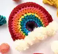 Brighten Your Day Crochet Rainbow Stuffie Pattern step 3 - details and accessories