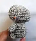 Mini Koala Amigurumi Pattern step 3 - details and accessories