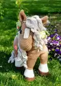 Summer Horse Amigurumi Pattern step 3 - details and accessories