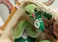Slytherin Snake Slythie Amigurumi Pattern step 3 - details and accessories