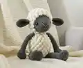 Bobble Sheep Amigurumi Pattern step 1 - construction progress