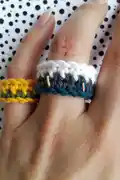 Landscape Rings Crochet Pattern step 3 - details and accessories