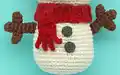 Mel the Snowman Amigurumi Pattern step 4 - final assembly and finishing