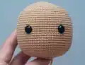 Giant Forester Hagrid Amigurumi Pattern step 2 - assembly progress