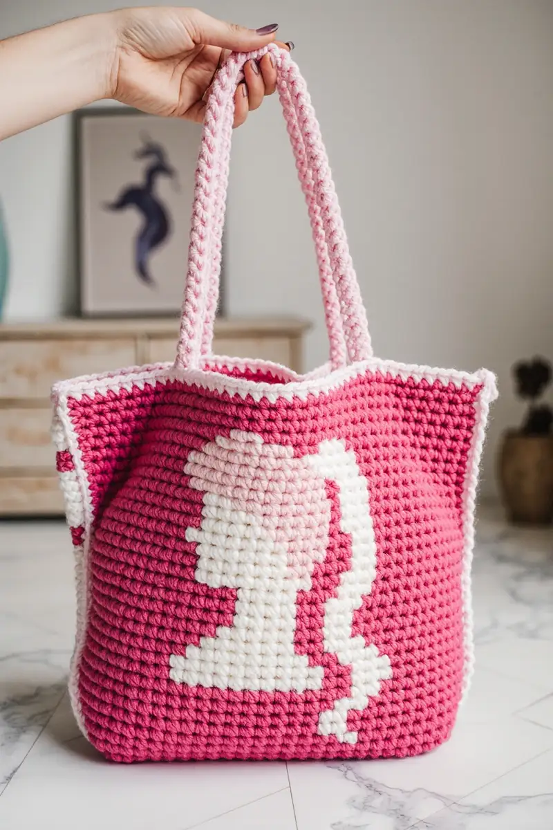 Complimentary Intermediate crochet pattern: Baddie Barbie Bag Crochet Pattern - Simple to follow guide