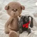 Little Teddy Bear Amigurumi Pattern step 3 - details and accessories