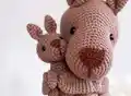 Mommy Kangaroo & Baby Amigurumi Pattern step 4 - final assembly and finishing