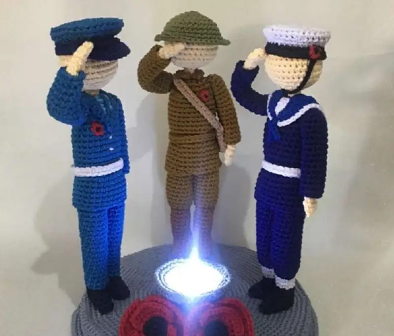 Complimentary Advanced crochet pattern: Fallen Armed Forces Memorial Amigurumi Pattern - Simple to follow guide