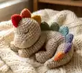 Sleepy Snuggle-saurus Rag Doll Amigurumi Pattern step 1 - construction progress