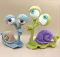 Adorable Snail Lizzie Amigurumi Pattern step 1 - construction progress