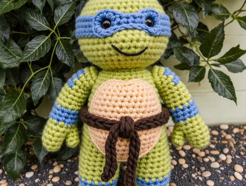 Complimentary Intermediate crochet pattern: Ninja Turtle Amigurumi Pattern - Simple to follow guide