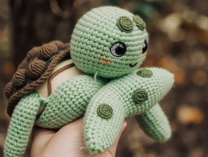 Complimentary Intermediate crochet pattern: Cute Turtle Amigurumi Pattern - Simple to follow guide