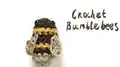 Crochet Bumblebees Amigurumi Pattern step 4 - final assembly and finishing
