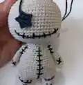 Voodoo Doll Amigurumi Pattern step 4 - final assembly and finishing