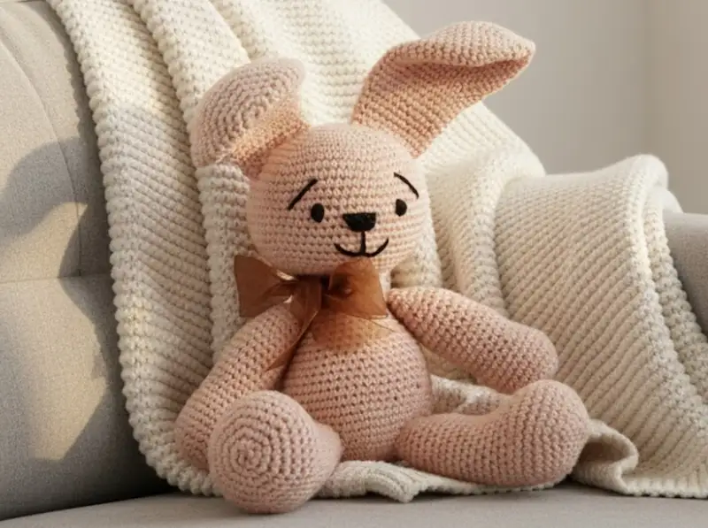 Complimentary Beginner Friendly crochet pattern: Adorable Bunny Amigurumi Pattern - Simple to follow guide