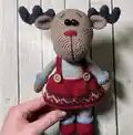 Reindeer Duo Amigurumi Pattern step 3 - details and accessories