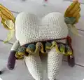 Tooth Fairy Amigurumi Pattern step 4 - final assembly and finishing