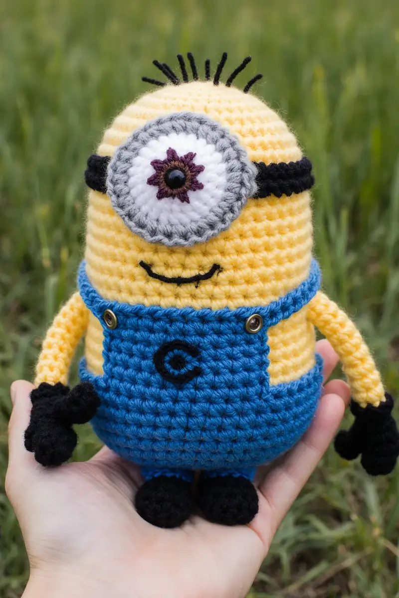 Complimentary Intermediate crochet pattern: Adorable Minion Amigurumi Pattern - Simple to follow guide