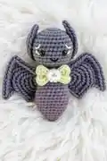 Baby Bat Amigurumi Pattern step 1 - construction progress