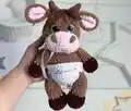 Cute Little Bull and Baby Cow Amigurumi Pattern step 3 - details and accessories