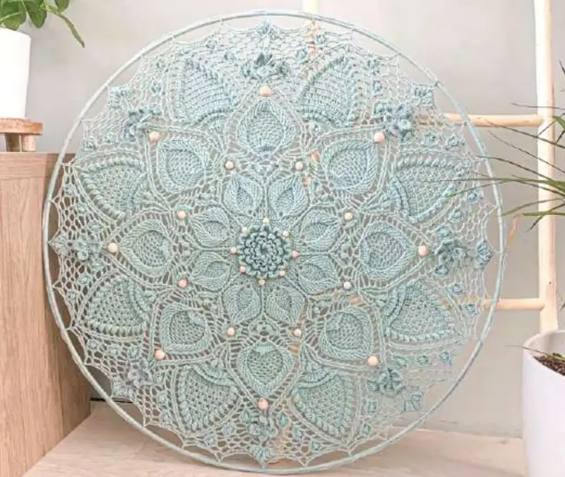 Complimentary Advanced crochet pattern: Virelle Mandala Crochet Pattern - Simple to follow guide
