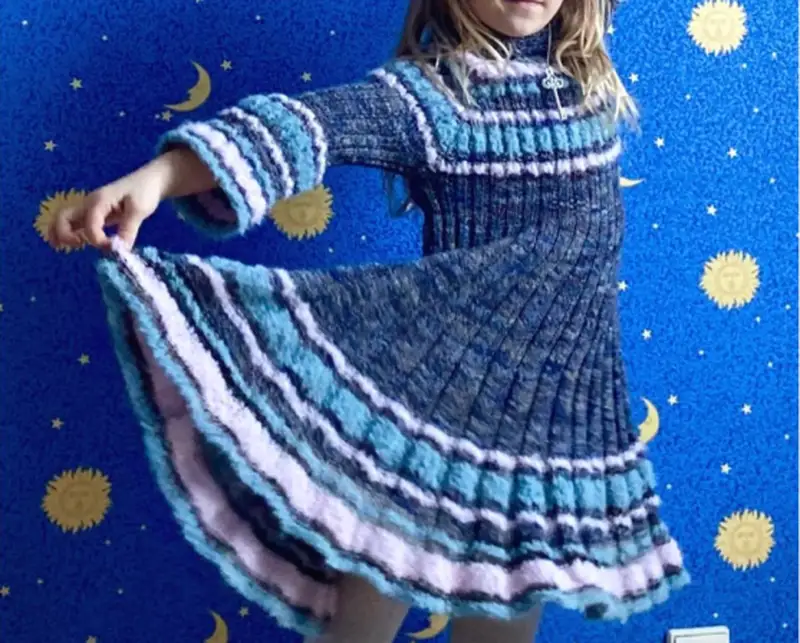 Complimentary Intermediate crochet pattern: Frozen Dress for Little Miss Knitting Pattern - Simple to follow guide