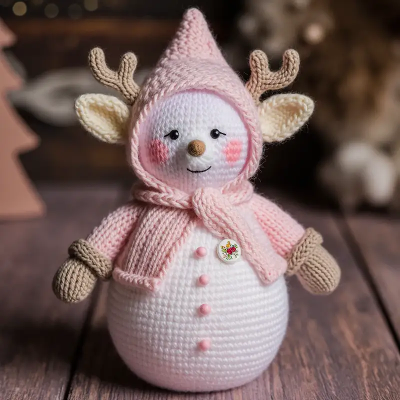 Complimentary Advanced crochet pattern: Cute Snowman Amigurumi Pattern - Simple to follow guide