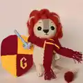 Lion Gryffin Amigurumi Pattern step 1 - construction progress