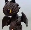 Black Dragon Toothless Amigurumi Pattern step 3 - details and accessories
