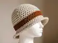 Bucket Hat with Straight Brim Crochet Pattern step 1 - construction progress