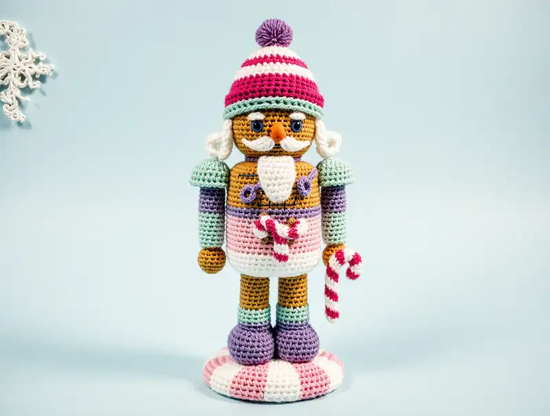 Complimentary Intermediate crochet pattern: The Nutcracker Cupcake Soldier Amigurumi Pattern - Simple to follow guide