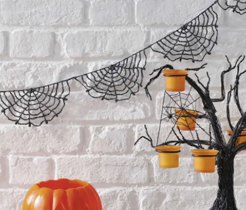 Complimentary Intermediate crochet pattern: Halloween Spider Web Bunting Pattern - Simple to follow guide