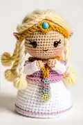 Zelda Amigurumi Pattern step 1 - construction progress