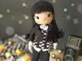 Wednesday Addams Doll Amigurumi Pattern step 1 - construction progress