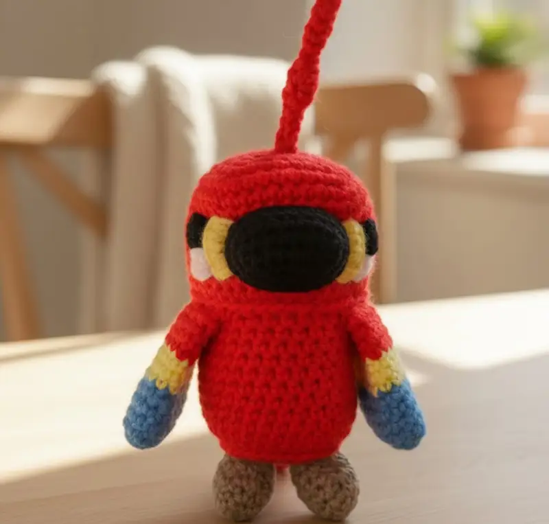 Complimentary Advanced crochet pattern: Parrot Minecraft Character Amigurumi Pattern - Simple to follow guide