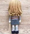 Hermione Granger Witch Girl Amigurumi Pattern step 4 - final assembly and finishing