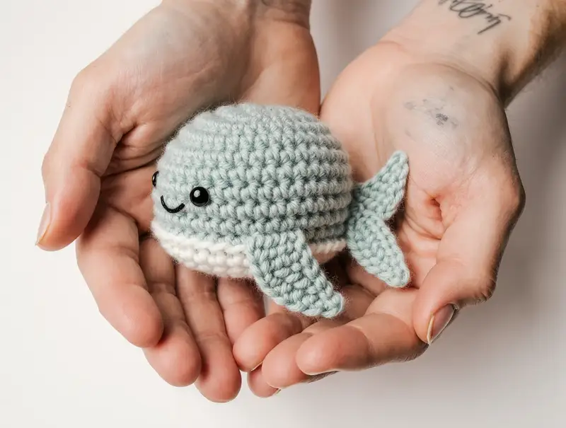Complimentary Beginner Friendly crochet pattern: Ragdoll Pocket Whale Amigurumi Pattern - Simple to follow guide