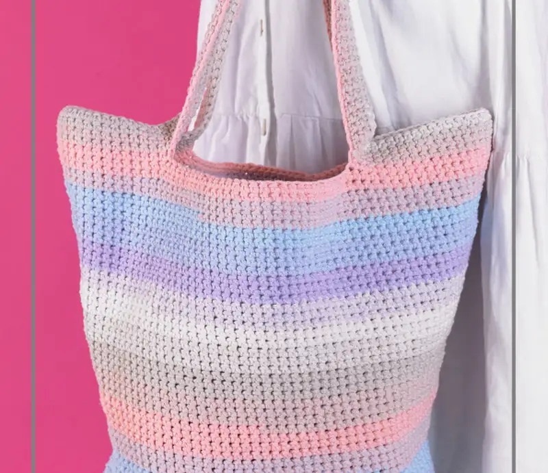 Complimentary Intermediate crochet pattern: By Your Side Basket Bag Pattern - Simple to follow guide