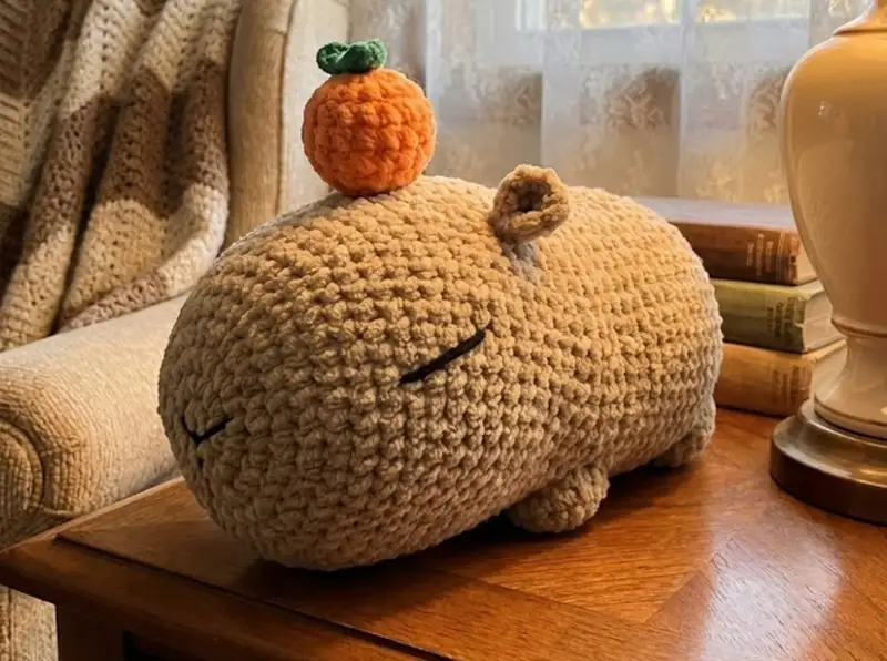 Complimentary Intermediate crochet pattern: Capybara Amigurumi Pattern - Simple to follow guide
