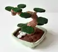 Bonsai Tree Crochet Pattern step 1 - construction progress