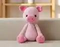 Lily the Piglet Amigurumi Pattern step 1 - construction progress