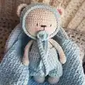 Baby Bears in Cradle Amigurumi Pattern step 4 - final assembly and finishing