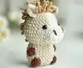 No-Sew Llama, Owl & Horse Amigurumi Pattern step 2 - assembly progress