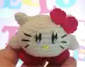 Kirby Hello Kitty Amigurumi Pattern step 1 - construction progress