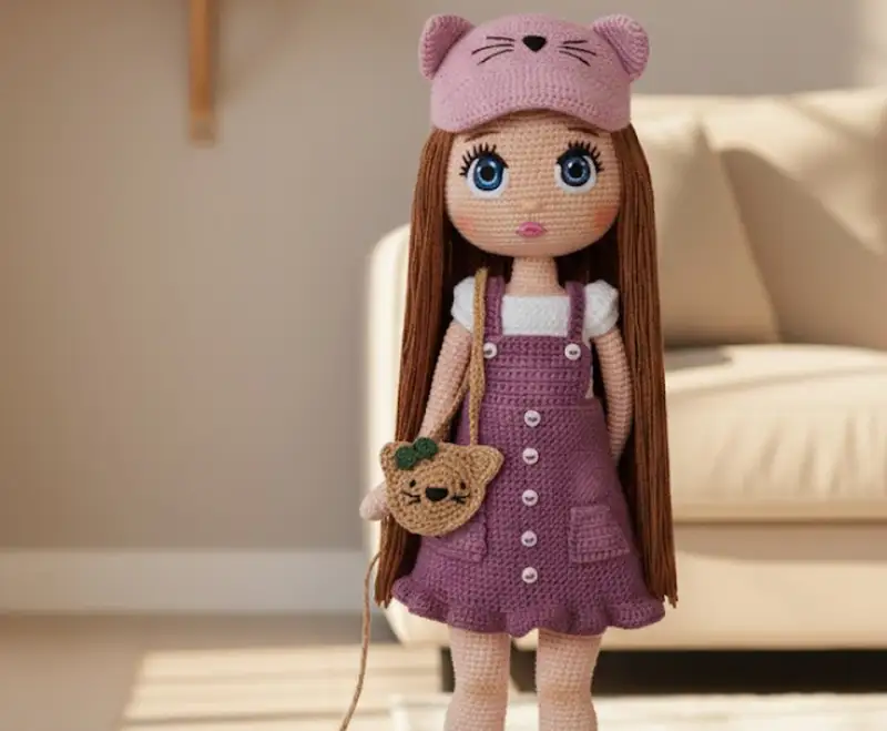 Complimentary Advanced crochet pattern: Mimosa Baby Doll Amigurumi Pattern - Simple to follow guide