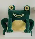 Frog Pillow Pattern step 2 - assembly progress