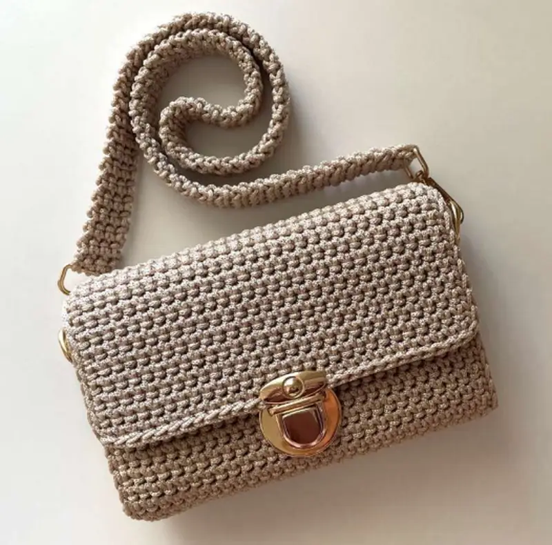 Complimentary Intermediate crochet pattern: Mini Crossbody Bag Crochet Pattern - Simple to follow guide