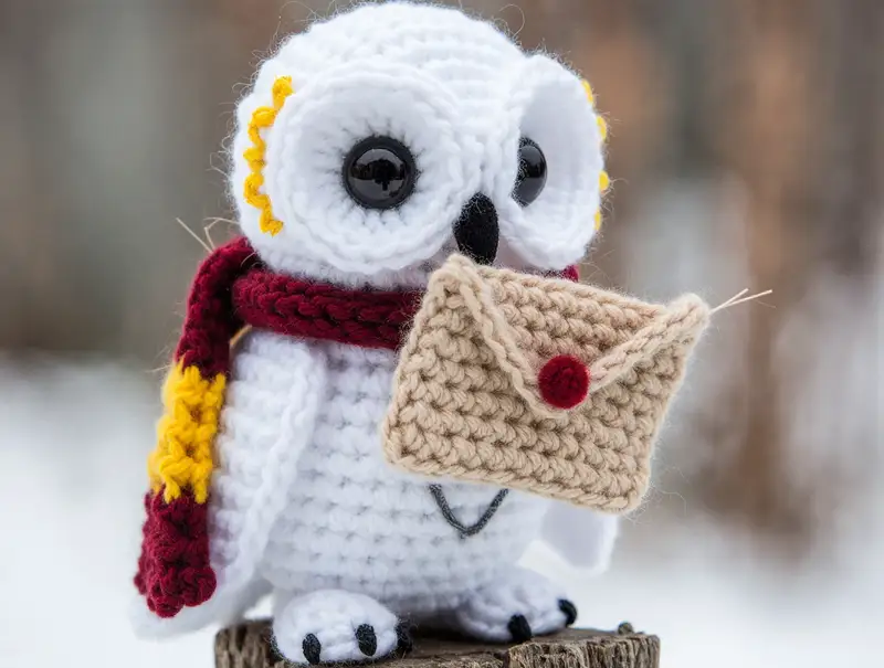 Complimentary Intermediate crochet pattern: Eira Snowy Owl Amigurumi Pattern - Simple to follow guide