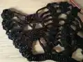 Gothic Victorian Skull Collar Crochet Pattern step 4 - final assembly and finishing