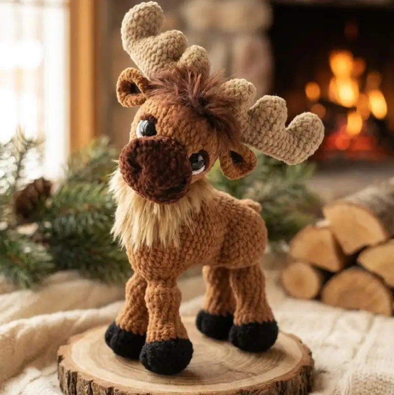 Complimentary Advanced crochet pattern: Ostin the Reindeer Amigurumi Pattern - Simple to follow guide